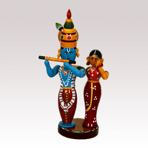 Radha Krishna Idol From Etikoppaka