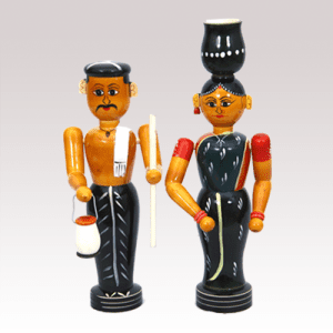 Village Couple from Etikoppaka Toys