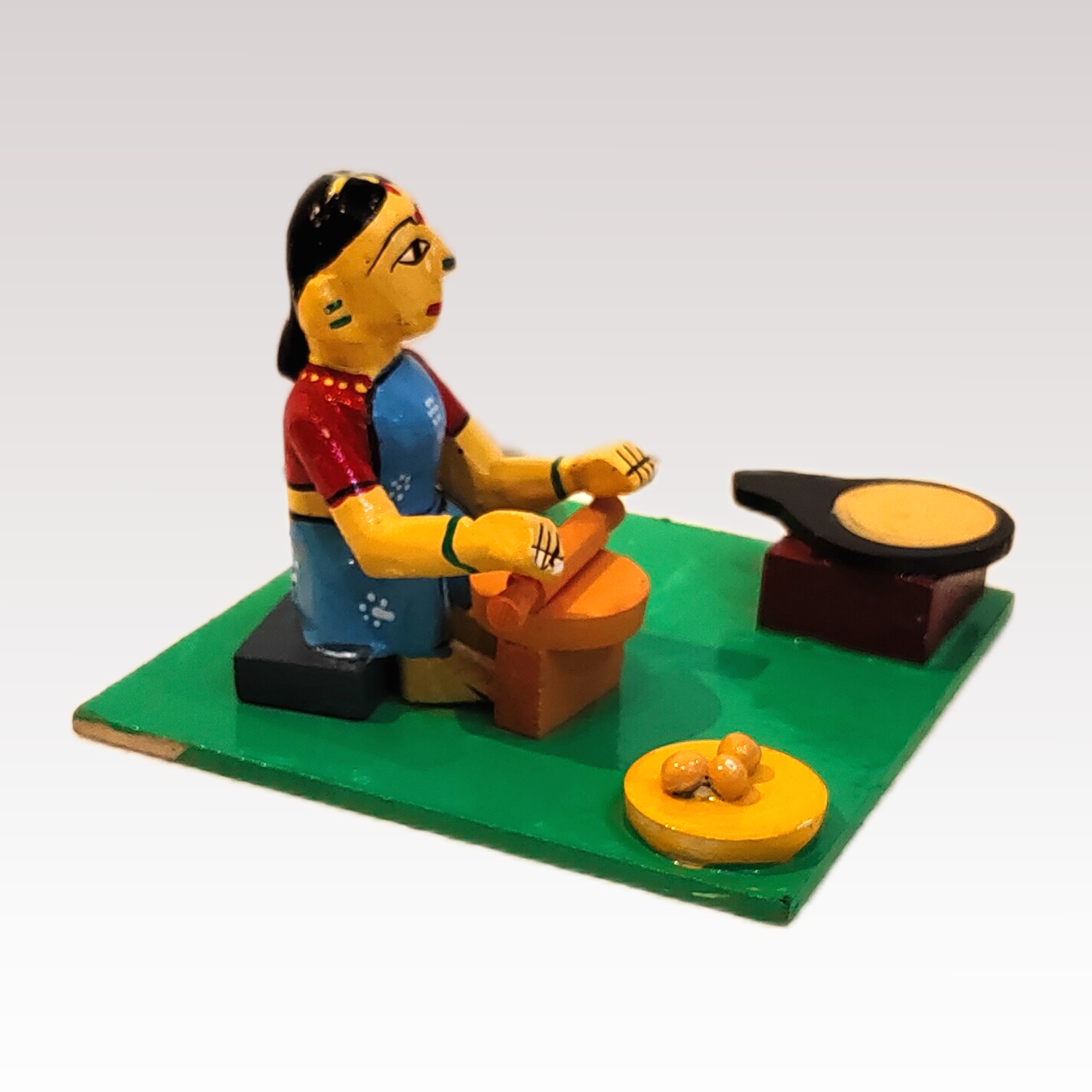 Roti Cooking Lady Kondapalli Toys - Image 4