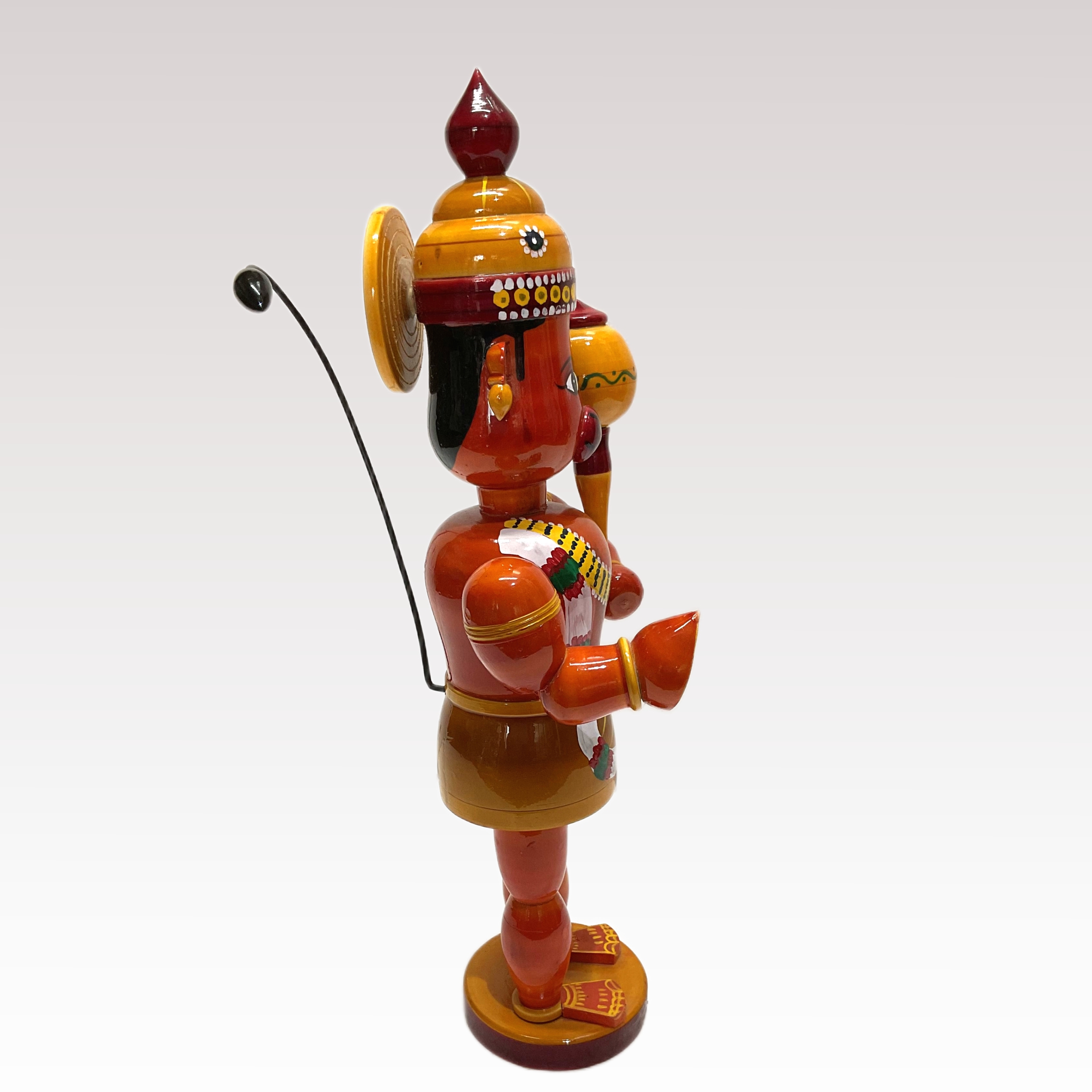 Hanuman Standing Big Etikoppaka Toys - Image 3