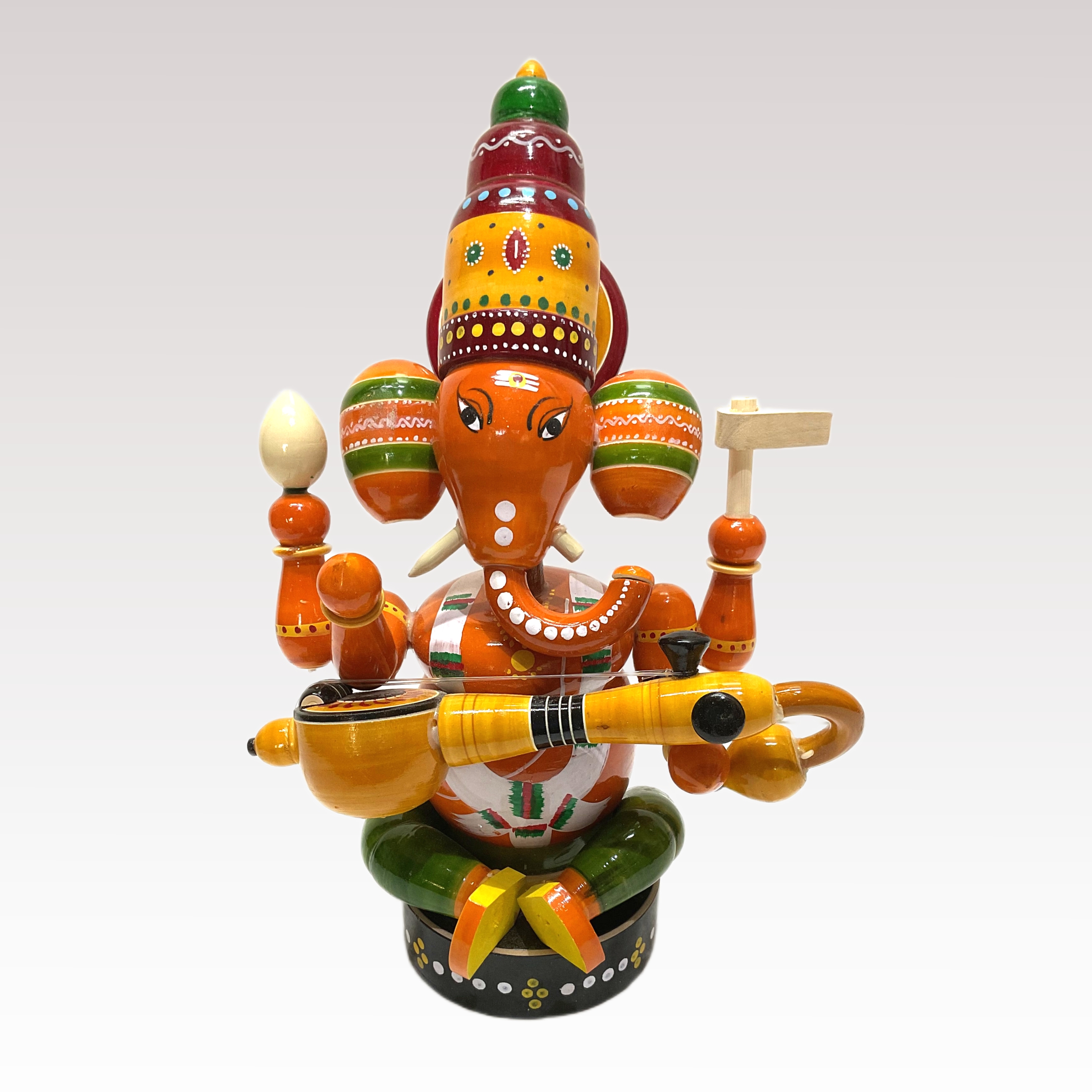 Veena Ganesh Big Etikoppaka Toys - Image 2
