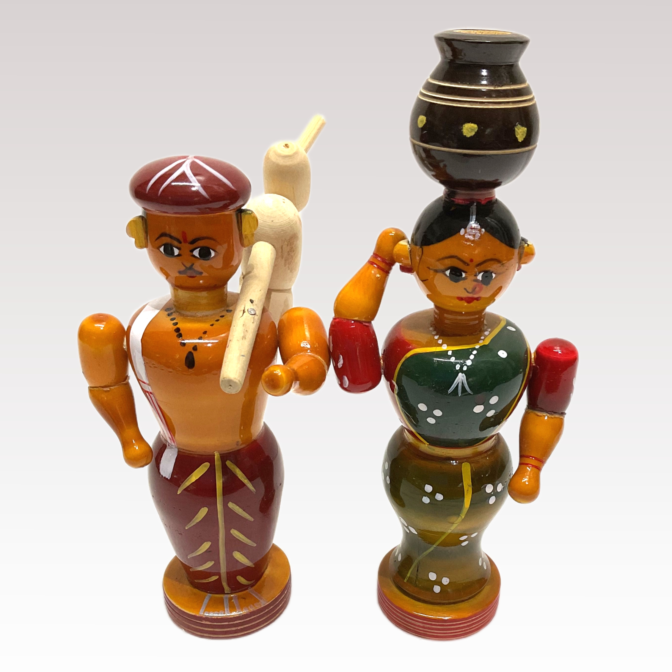 Village Couple Etikoppaka Toys