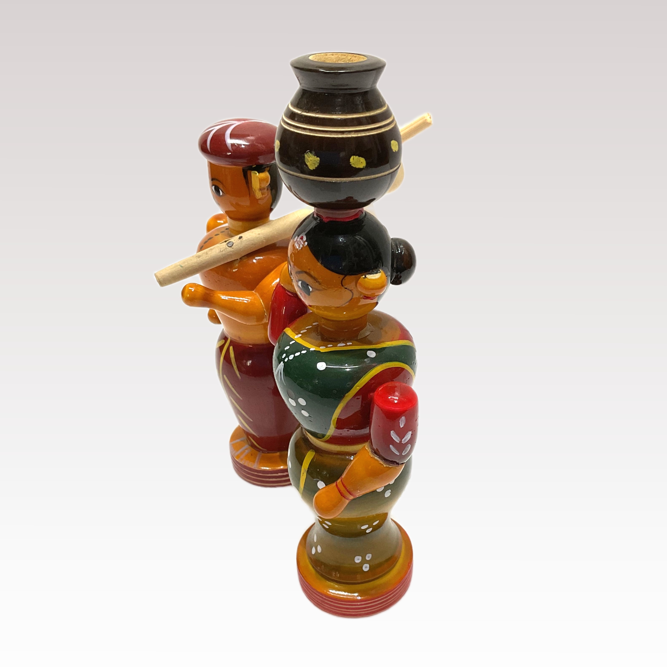 Village Couple Etikoppaka Toys - Image 2