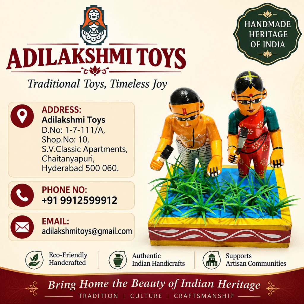 Kondapally Farmer Weeding Toy